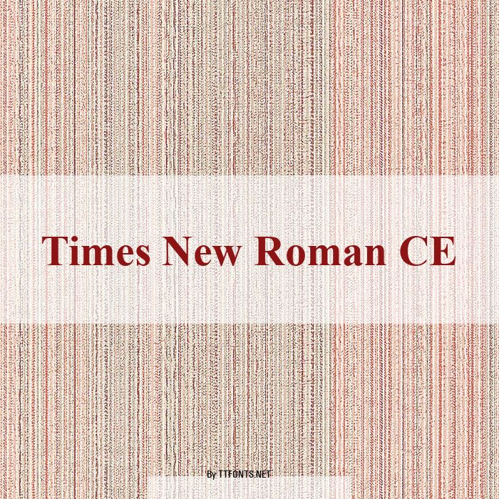 Times New Roman CE example